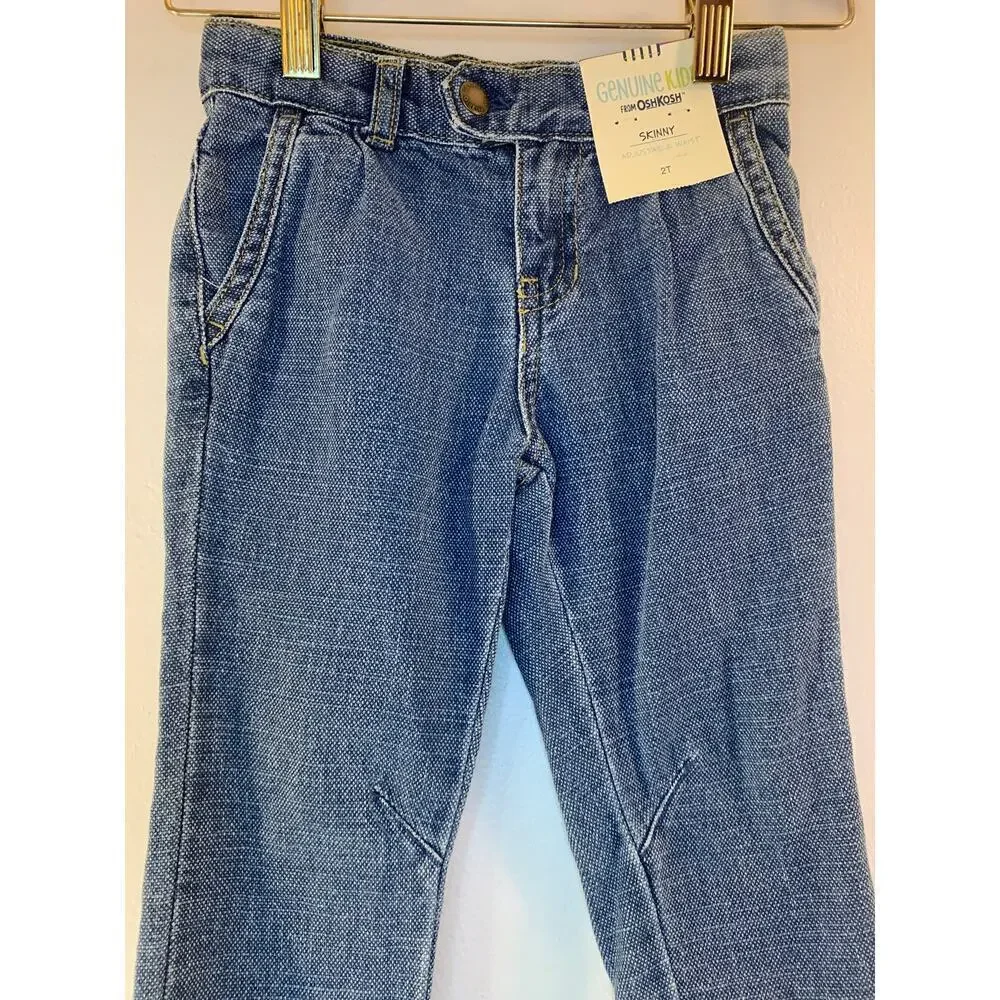 GENUINE KIDS from OSHKOSH Girl’s Adjustable Waist Jeans / Size: 2T